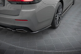 Heck Ansatz Flaps Diffusor für BMW 5er G30 / G31 Facelift schwarz Hochglanz
