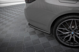 Heck Ansatz Flaps Diffusor für BMW 5er G30 / G31 Facelift schwarz Hochglanz