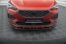 Street+ Spoilerlippe Front Ansatz V.2 passend für Seat Tarraco FR Mk1 schwarz Hochglanz