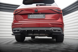 Heck Ansatz Diffusor passend für Seat Tarraco FR Mk1 schwarz Hochglanz