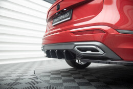 Heck Ansatz Diffusor passend für Seat Tarraco FR Mk1 schwarz Hochglanz