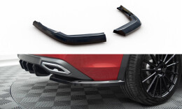 Heck Ansatz Flaps Diffusor passend für Seat Tarraco FR Mk1 schwarz Hochglanz