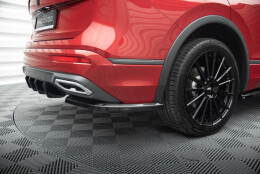 Heck Ansatz Flaps Diffusor passend für Seat Tarraco FR Mk1 schwarz Hochglanz