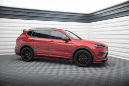Seitenschweller Ansatz Cup Leisten passend für Seat Tarraco FR Mk1 schwarz Hochglanz