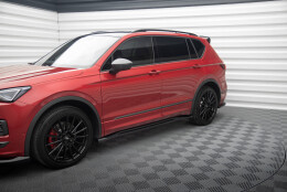 Seitenschweller Ansatz Cup Leisten passend für Seat Tarraco FR Mk1 schwarz Hochglanz