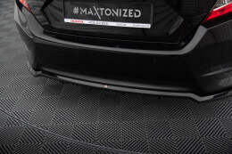 Mittlerer Cup Diffusor Heck Ansatz DTM Look für Honda Civic Mk10 schwarz Hochglanz