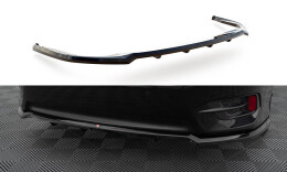 Mittlerer Cup Diffusor Heck Ansatz DTM Look passend für Honda Civic Mk10 schwarz Hochglanz