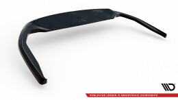 Mittlerer Cup Diffusor Heck Ansatz DTM Look passend für Honda Civic Mk10 schwarz Hochglanz