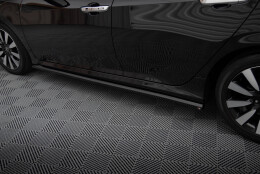 Seitenschweller Ansatz Cup Leisten passend für Honda Civic Limousine Mk10 / Mk10 Facelift schwarz Hochglanz