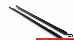 Seitenschweller Ansatz Cup Leisten passend für Honda Civic Limousine Mk10 / Mk10 Facelift schwarz Hochglanz