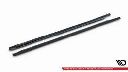 Seitenschweller Ansatz Cup Leisten passend für Honda Civic Limousine Mk10 / Mk10 Facelift schwarz Hochglanz