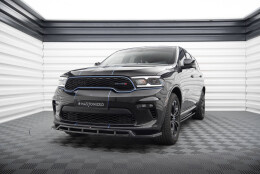 Cup Spoilerlippe Front Ansatz passend für Dodge Durango Mk3 Facelift schwarz Hochglanz