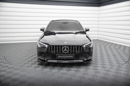 Cup Spoilerlippe Front Ansatz V.1 für Mercedes-Benz CLA C118 schwarz Hochglanz