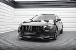 Cup Spoilerlippe Front Ansatz V.1 für Mercedes-Benz CLA C118 schwarz Hochglanz