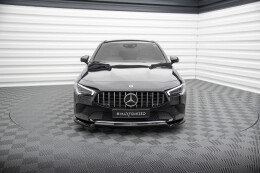 Cup Spoilerlippe Front Ansatz V.1 für Mercedes CLA C118 schwarz Hochglanz