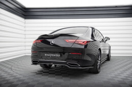 Mittlerer Cup Diffusor Heck Ansatz DTM Look für Mercedes CLA Coupe C118 schwarz Hochglanz