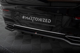 Mittlerer Cup Diffusor Heck Ansatz DTM Look passend für Mercedes-Benz CLA Coupe C118 schwarz Hochglanz