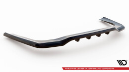 Mittlerer Cup Diffusor Heck Ansatz DTM Look passend für Mercedes-Benz CLA Coupe C118 schwarz Hochglanz