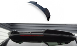 Heck Spoiler Aufsatz Abrisskante 3D für Audi Q7 Mk2 schwarz Hochglanz