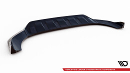 Cup Spoilerlippe Front Ansatz für Audi Q7 Mk2 schwarz Hochglanz
