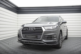 Cup Spoilerlippe Front Ansatz passend für Audi Q7 Mk2 schwarz Hochglanz