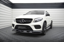 Street+ Spoilerlippe Front Ansatz V.1 passend für Mercedes GLE Coupe 43 AMG / AMG-Line C292 schwarz Hochglanz