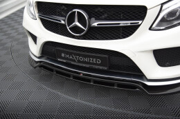 Cup Spoilerlippe Front Ansatz V.2 für Mercedes GLE Coupe 43 AMG / AMG-Line C292 schwarz Hochglanz