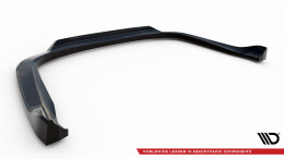 Mittlerer Cup Diffusor Heck Ansatz DTM Look passend für Porsche 911 Turbo 997 schwarz Hochglanz