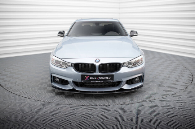 Street Pro Cup Spoilerlippe Front Ansatz für BMW 4er Coupe M-Paket F32 schwarz