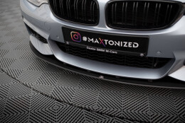 Street Pro Cup Spoilerlippe Front Ansatz passend für BMW 4er Coupe M-Paket F32 SCHWARZ