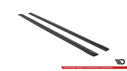 Street Pro Seitenschweller Ansatz Cup Leisten passend für BMW 4er Coupe M-Paket F32 SCHWARZ