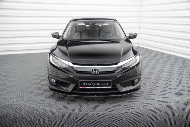 Street Pro Cup Spoilerlippe Front Ansatz passend für Honda Civic Mk10 SCHWARZ