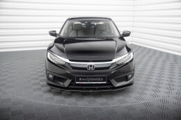 Street Pro Cup Spoilerlippe Front Ansatz für Honda Civic Mk10 schwarz