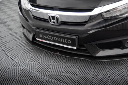 Street Pro Cup Spoilerlippe Front Ansatz für Honda Civic Mk10 SCHWARZ