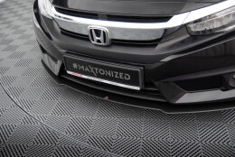 Street Pro Cup Spoilerlippe Front Ansatz passend für Honda Civic Mk10 SCHWARZ
