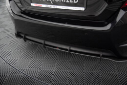 Street Pro Heckschürze Heck Ansatz Diffusor passend für Honda Civic Mk10 SCHWARZ