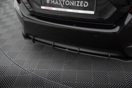 Street Pro Heckschürze Heck Ansatz Diffusor für Honda Civic Mk10 schwarz+ Hochglanz Flaps