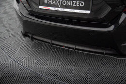 Street Pro Heckschürze Heck Ansatz Diffusor passend für Honda Civic Mk10 SCHWARZ+ HOCHGLANZ FLAPS