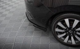 Street Pro Heckschürze Heck Ansatz Diffusor passend für Honda Civic Mk10 SCHWARZ+ HOCHGLANZ FLAPS