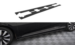 Street Pro Seitenschweller Ansatz Cup Leisten passend für Honda Civic Mk10 SCHWARZ