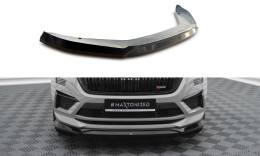 Cup Spoilerlippe Front Ansatz V.2 passend für Skoda Kodiaq RS Mk1 Facelift schwarz Hochglanz