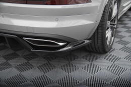 Mittlerer Cup Diffusor Heck Ansatz DTM Look passend für Skoda Kodiaq RS Mk1 / Mk1 Facelift schwarz Hochglanz