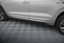 Seitenschweller Ansatz Cup Leisten passend für Skoda Kodiaq RS Mk1 / Mk1 Facelift schwarz Hochglanz