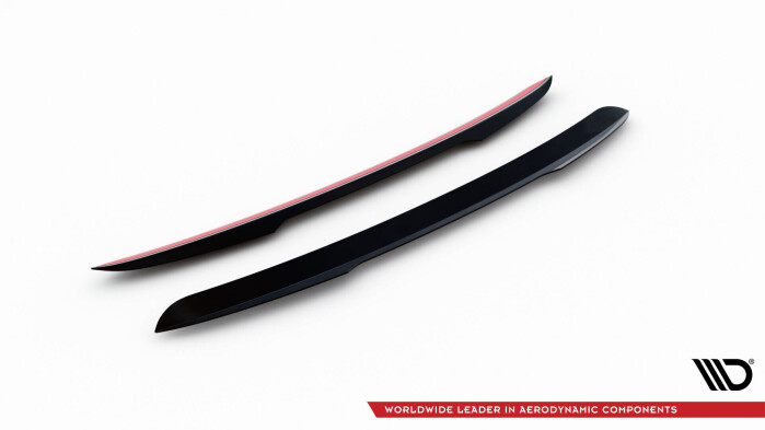 Heck Spoiler Aufsatz Abrisskante passend für Porsche 911 Turbo 997 schwarz Hochglanz