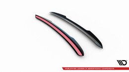 Heck Spoiler Aufsatz Abrisskante passend für Porsche 911 Turbo 997 schwarz Hochglanz