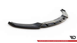 Cup Spoilerlippe Front Ansatz V.3 für BMW 4er Coupe M-Paket F32 schwarz Hochglanz