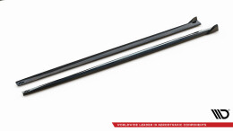 Seitenschweller Ansatz Cup Leisten V.2 passend für BMW 4er Coupe / Gran Coupe / Cabrio M-Paket F32 / F36 / F33 schwarz Hochglanz