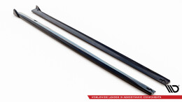 Seitenschweller Ansatz Cup Leisten V.2 passend für BMW 4er Coupe / Gran Coupe / Cabrio M-Paket F32 / F36 / F33 schwarz Hochglanz