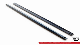 Seitenschweller Ansatz Cup Leisten V.3 passend für BMW 4er Coupe / Gran Coupe / Cabrio M-Paket F32 / F36 / F33 schwarz Hochglanz