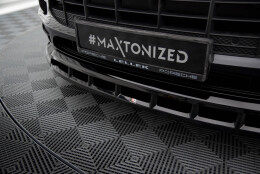 Cup Spoilerlippe Front Ansatz V.3 passend für Porsche Macan Mk1 schwarz Hochglanz